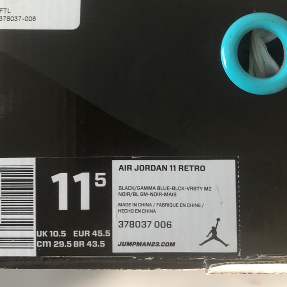 Nike Jordan retro 11 gamma blue - Picture 2 of 4
